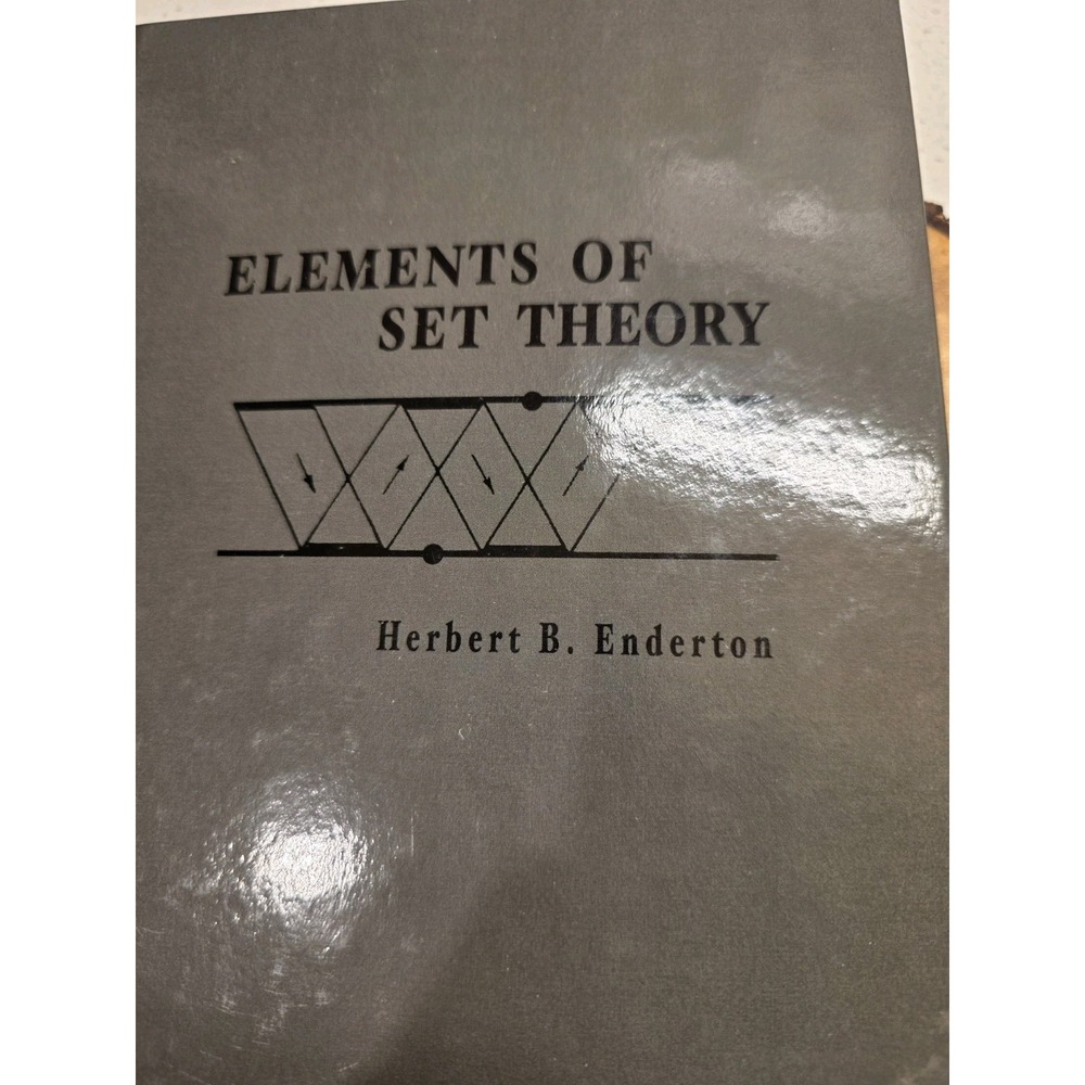 ELEMENTS OF SET THEORY BY Herbert B. Enderton HARDCOVER